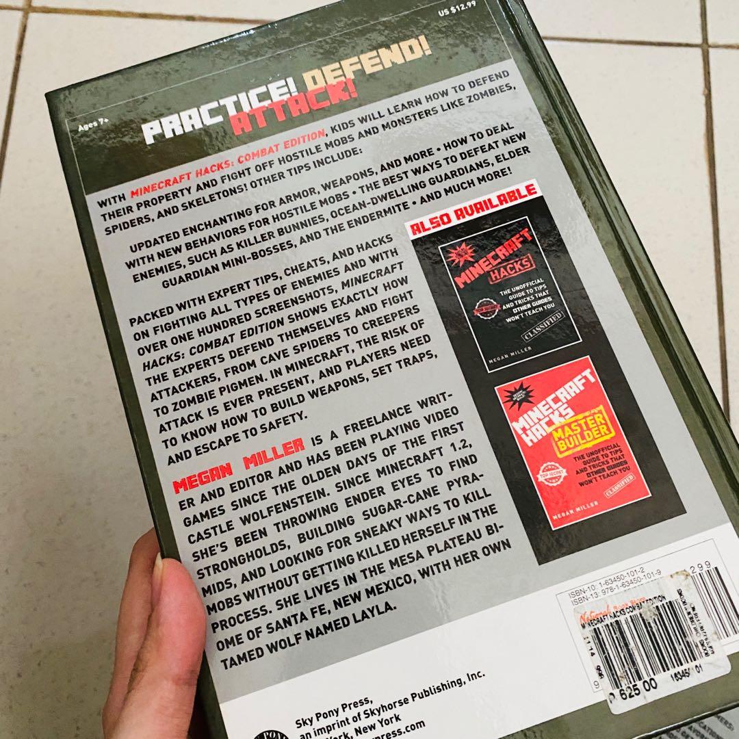 Minecraft Hacks Master Builder & Combat Edition books (Category: Storybooks) located in Las Pinas. Submitted by .mrrssllzr (Listing ID 1030220197, Image 3). Description: RSP: Php625 & Php599 Php350 for each Php600 for both like brand new, was just stored .
