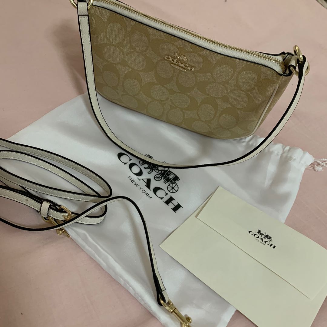 Mini Pochette Coach with sling, Women's Fashion, Bags \u0026 Wallets, Handbags  on Carousell