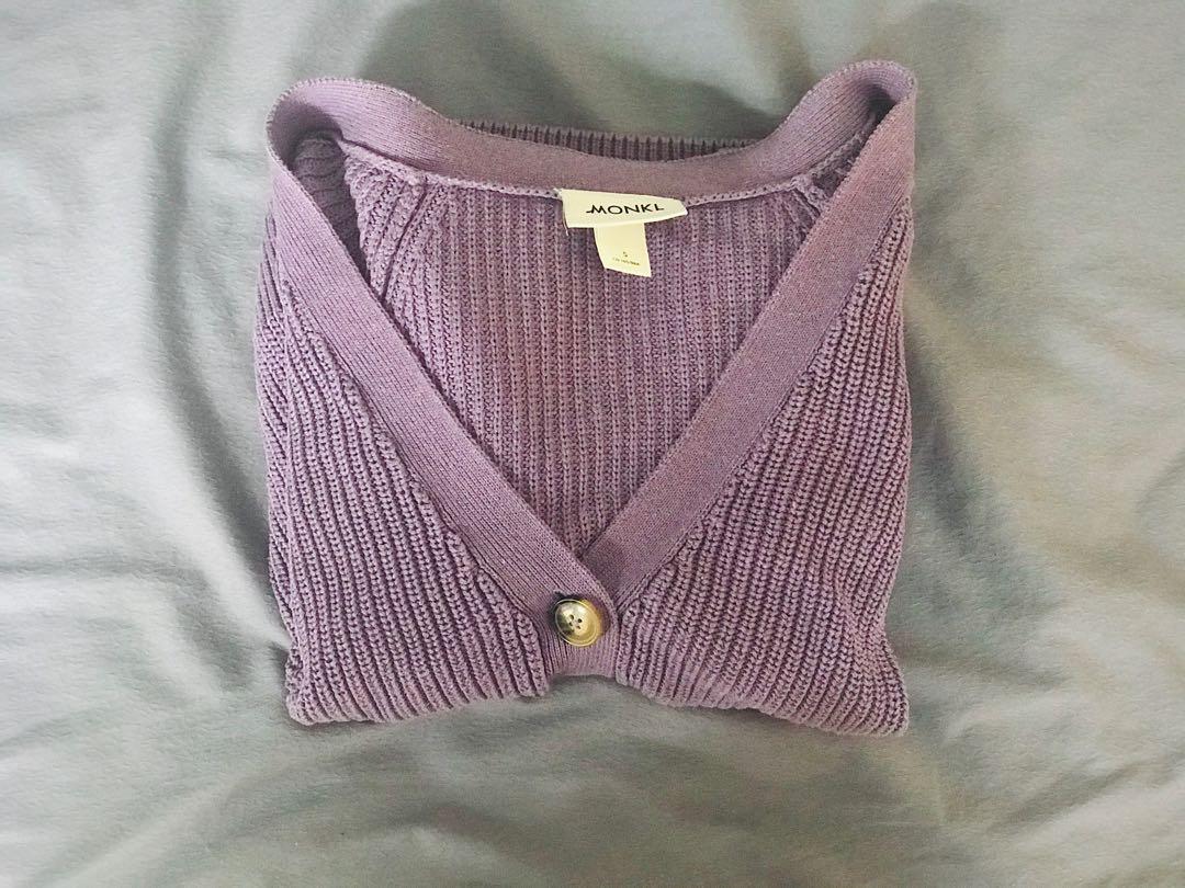 ribbed cardigan monki