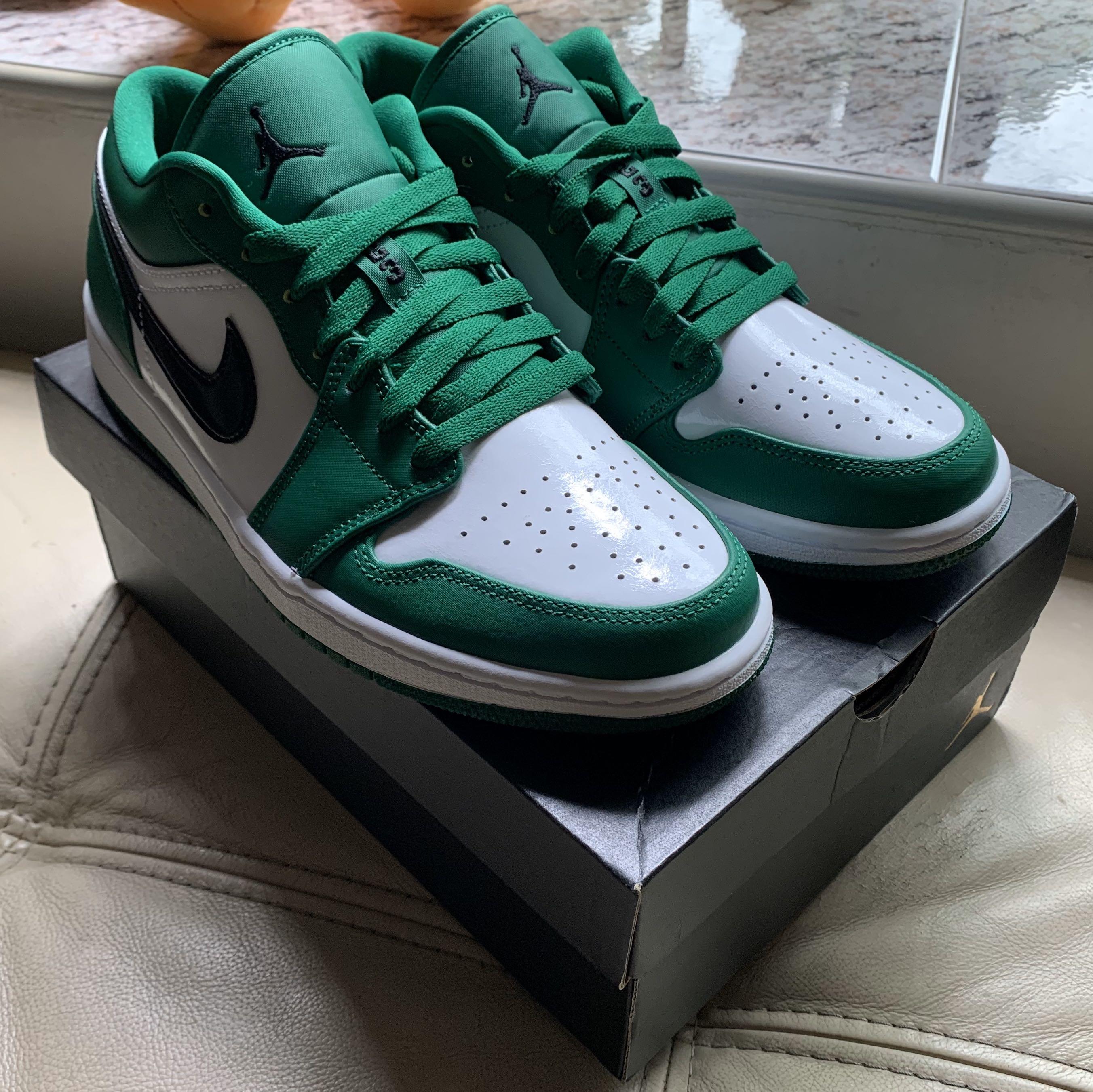 air jordan 1 low pine green