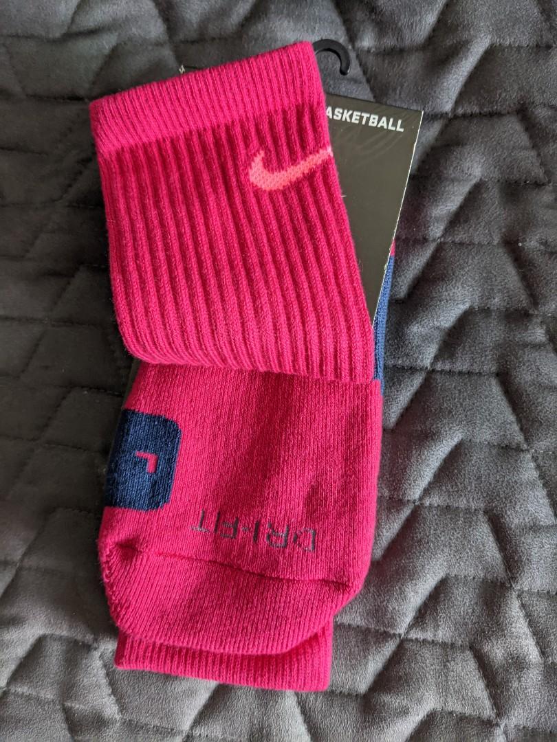 Pink nike shop basketball socks