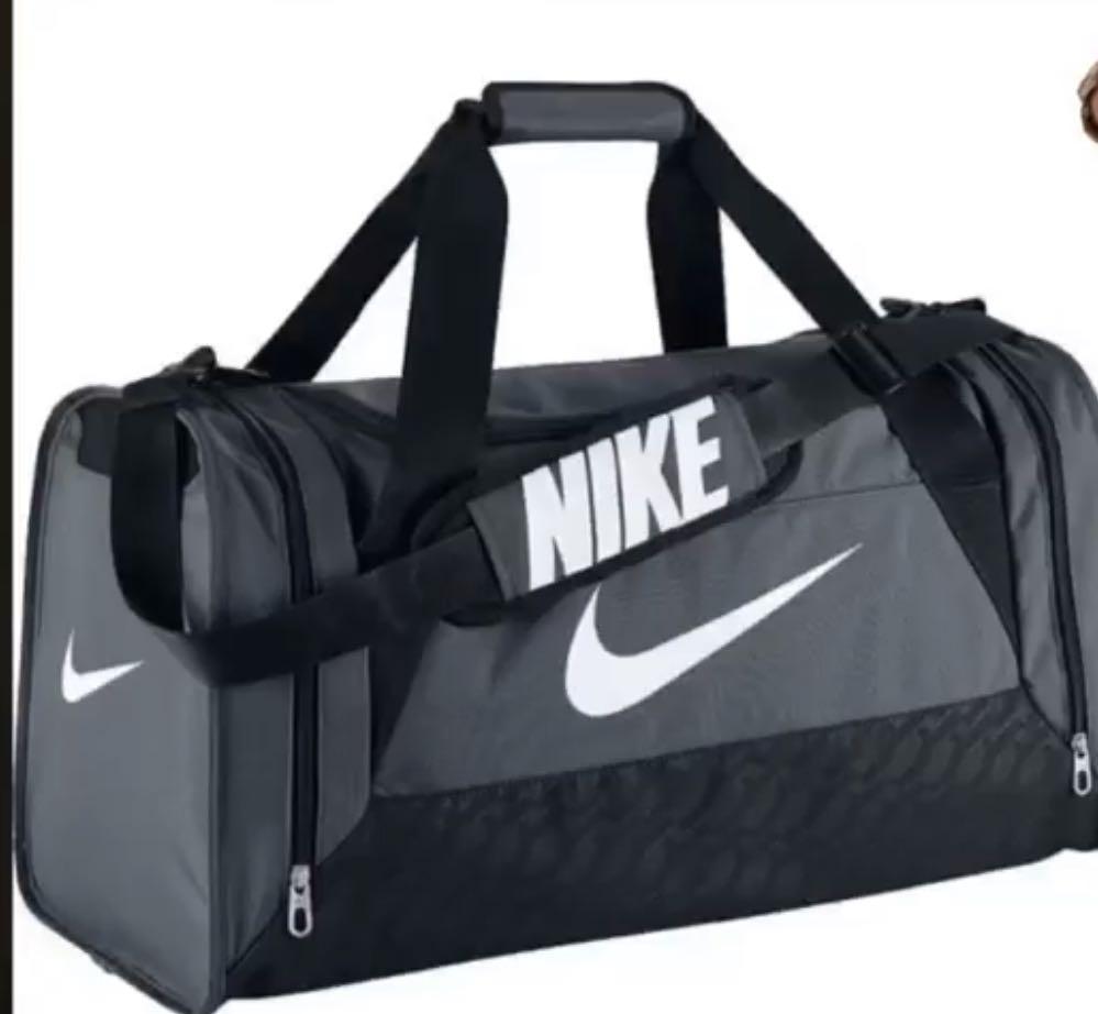 Nike Brasilia 6 grey Duffel Bag, Sports 