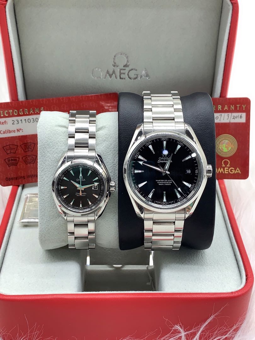 Omega Aqua Terra Couple Watch, Luxury 