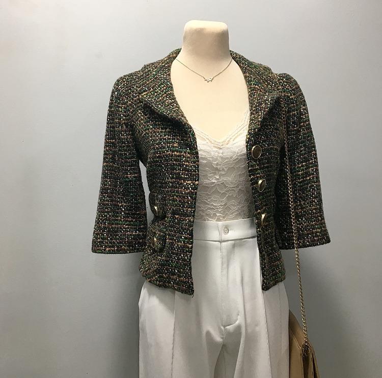 Loft tweed deals blazer