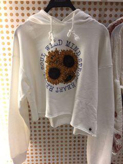 ［徵］Pull&bear 向日葵長袖短版上衣M/L