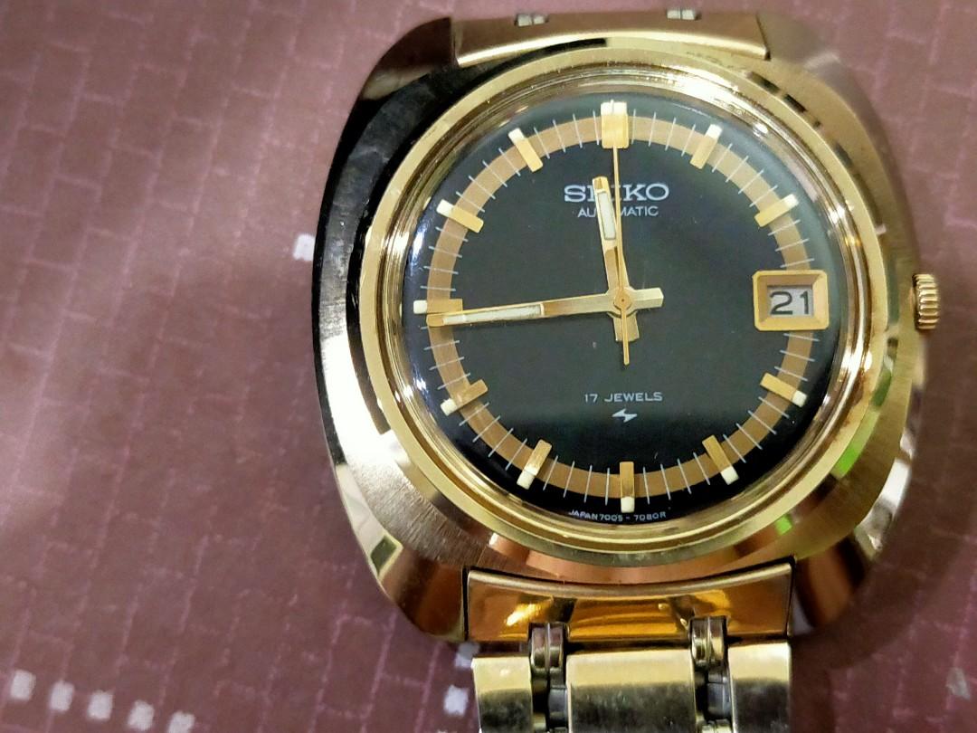 Rare Vintage Seiko Automatic watch gold plated, Men's Fashion, Watches &  Accessories, Watches on Carousell