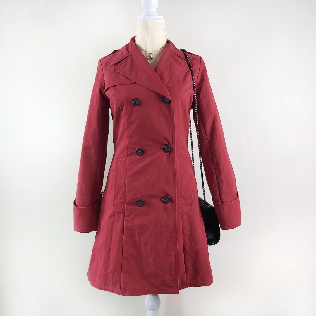 red trench coat cheap