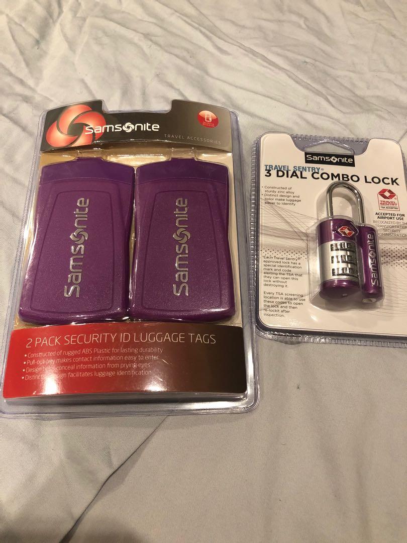 samsonite luggage lock set