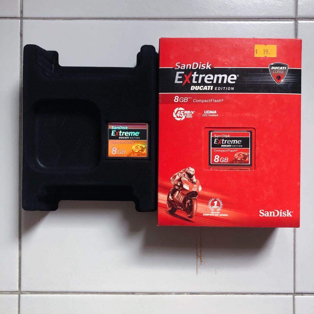 Sandisk 8gb Extreme Cf Card Ducati Edition Photography Camera Accessories Others On Carousell