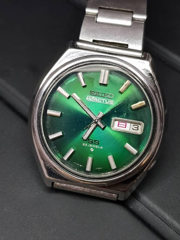 Seiko 5 Actus Green 6106 8690 Antiques Vintage Watches Jewellery On Carousell