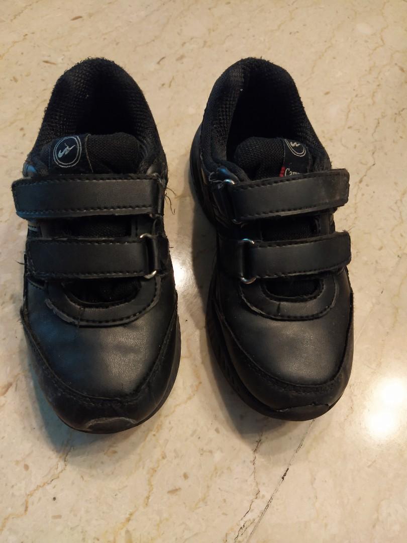 boys black school shoes