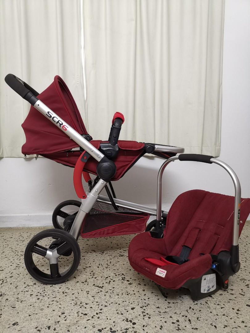 Set SCR 6 STROLLER MAROON CAR SEAT SCR 7 latest version