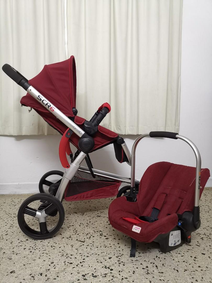 Set SCR 6 STROLLER MAROON CAR SEAT SCR 7 latest version
