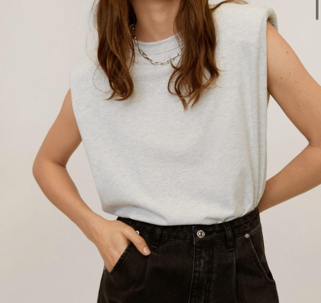 Shoulder pad shirt womens deals