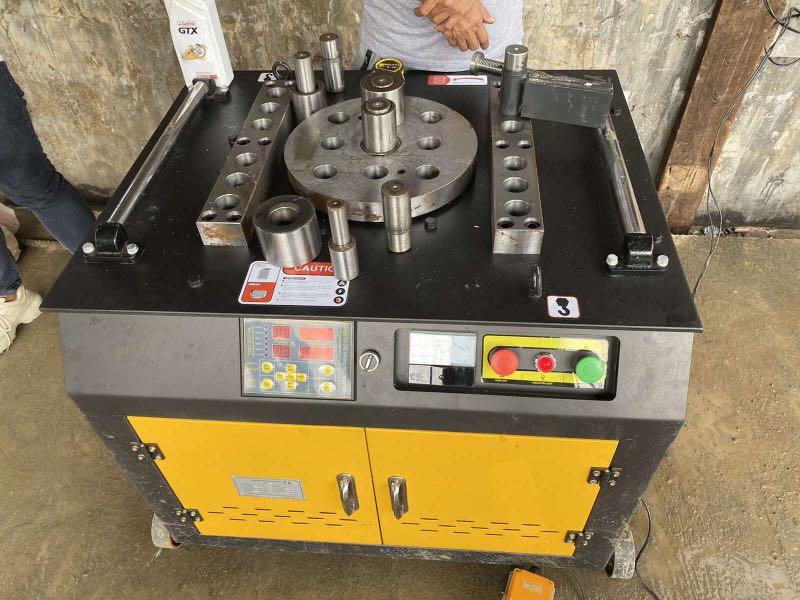 Single phase bar bender (Category: Construction Tools & Equipment) located in Manila. Submitted by joeyroque09 (Listing ID 1030166894, Image 1). Description: 09177110098 takezo.industrialsupply2@gmail.com Toyoyama bar bender Single phase Capacity 32mm diameter 220volt Motor power: 4Kw.