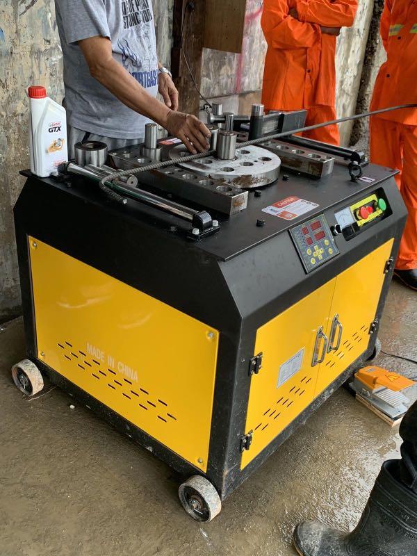 Single phase bar bender (Category: Construction Tools & Equipment) located in Manila. Submitted by joeyroque09 (Listing ID 1030166894, Image 3). Description: 09177110098 takezo.industrialsupply2@gmail.com Toyoyama bar bender Single phase Capacity 32mm diameter 220volt Motor power: 4Kw.