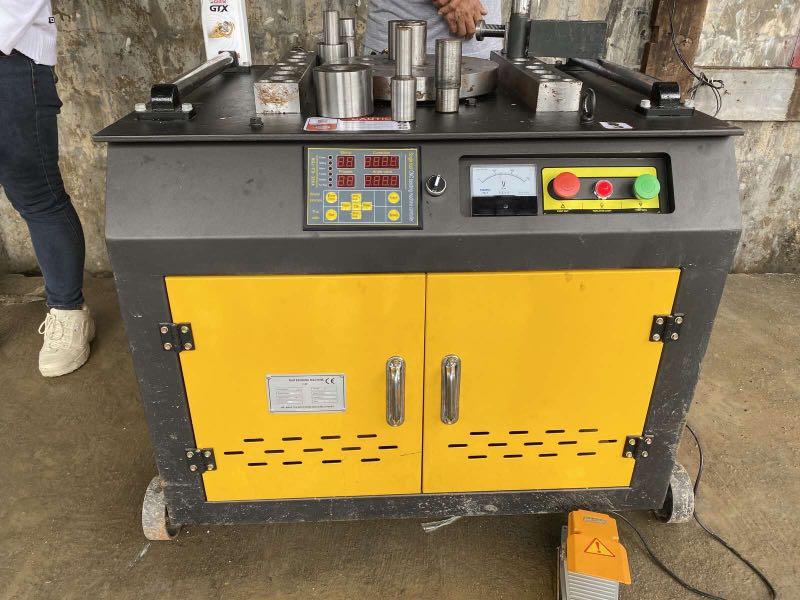 Single phase bar bender (Category: Construction Tools & Equipment) located in Manila. Submitted by joeyroque09 (Listing ID 1030166894, Image 2). Description: 09177110098 takezo.industrialsupply2@gmail.com Toyoyama bar bender Single phase Capacity 32mm diameter 220volt Motor power: 4Kw.