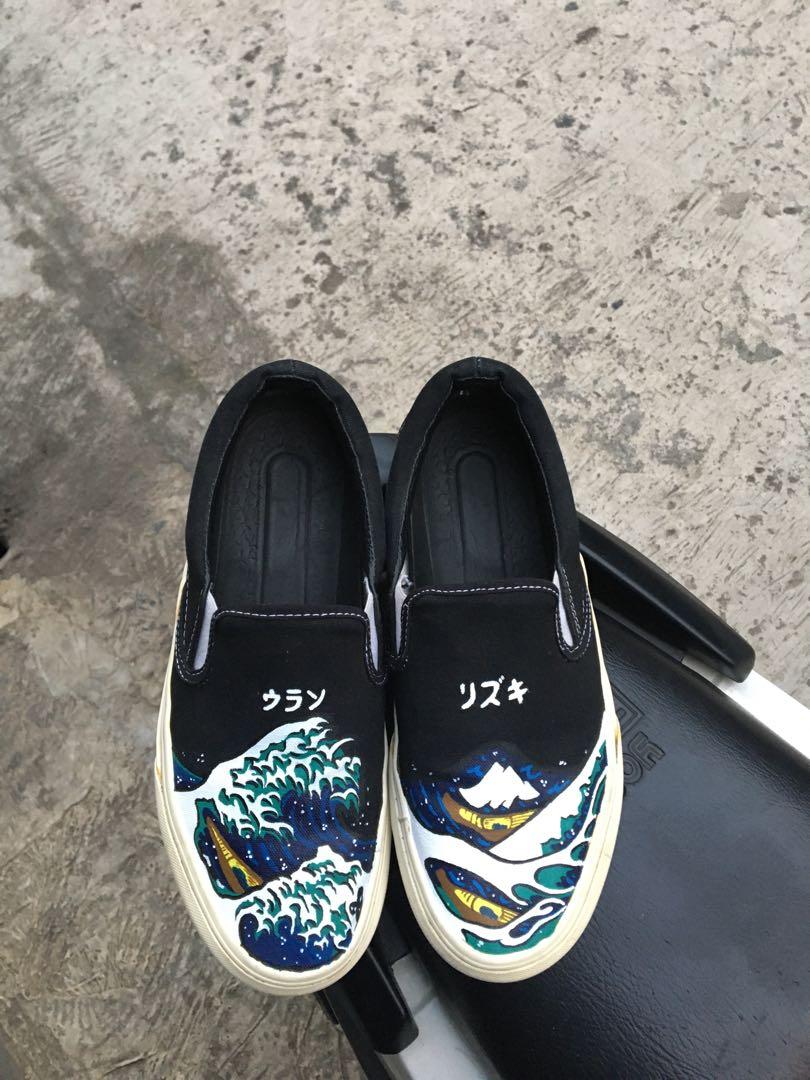 custom sepatu slip on