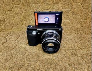 Sony Nex F3 with 35mm 1.7 Portrait Lens