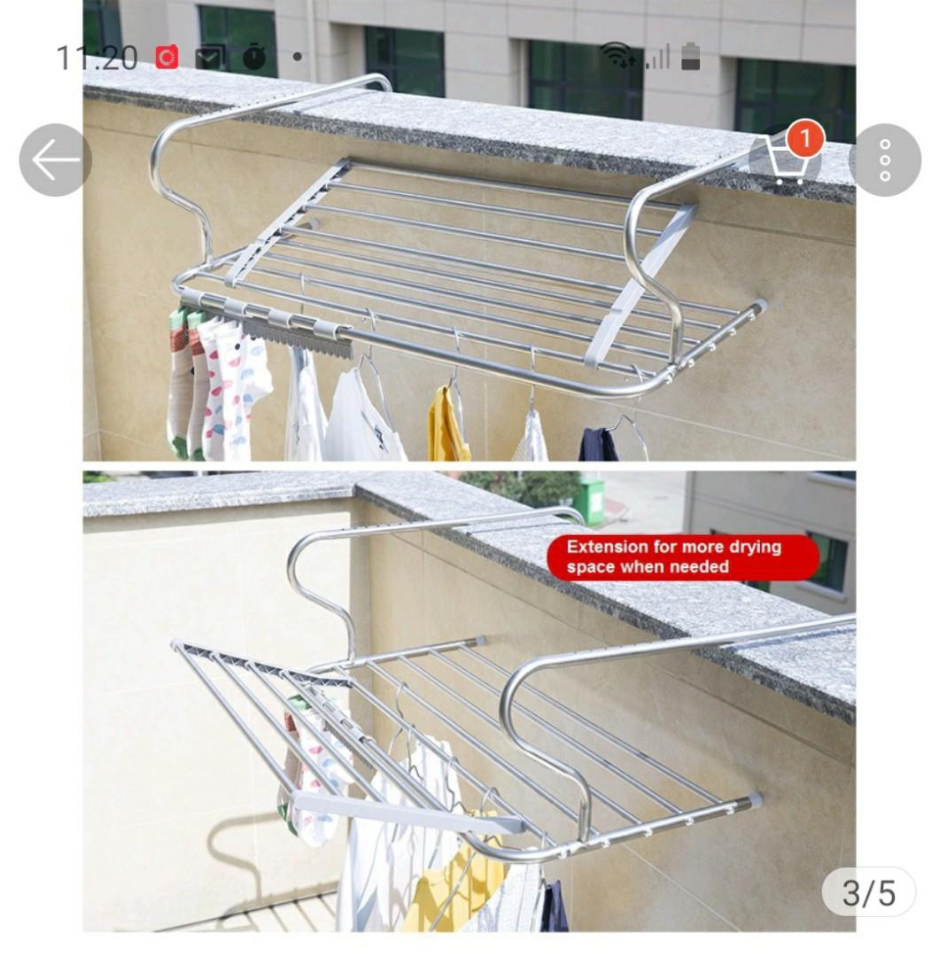 Stainless steel indoor outdoor drying rack, Furniture & Home Living ...