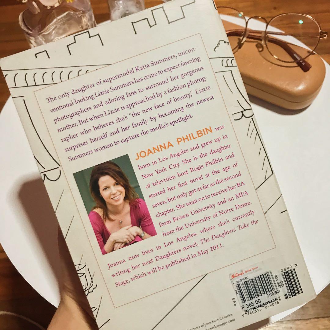The Daughters Book by Joanna Philbin (Category: Storybooks) located in Paranaque City. Submitted by jidelc (Listing ID 1030233816, Image 2). Description: The Daughters by Joanna Philbin - In good condition Message me for inquiries + more photos!.