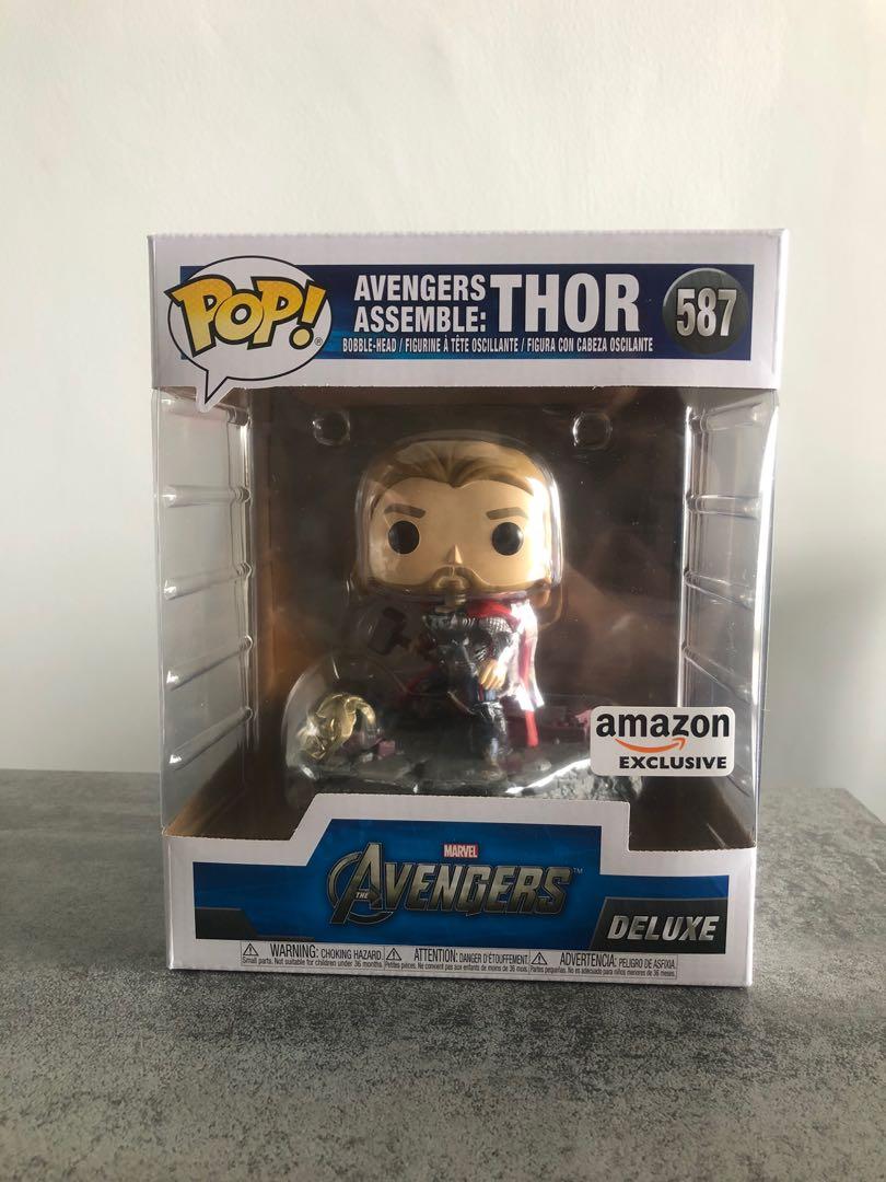Thor Avengers Assemble Amazon Ex Funko Pop Toys Games Action Figures Collectibles On Carousell