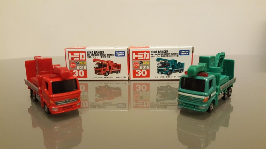 Tomica 絕版16年日版有年貼no 30 Hino Ranger 日野重機搬送車一套不散買車靚有蛋紙 玩具 遊戲類 玩具 Carousell