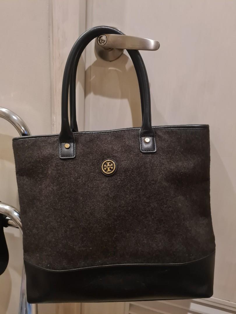 Tory Burch Flannel Jaden Tote, Luxury, Bags & Wallets on Carousell