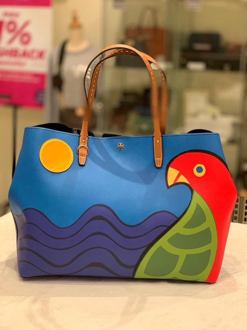 Tory Burch kerrington Parrot Tote, Luxury, Bags & Wallets on Carousell
