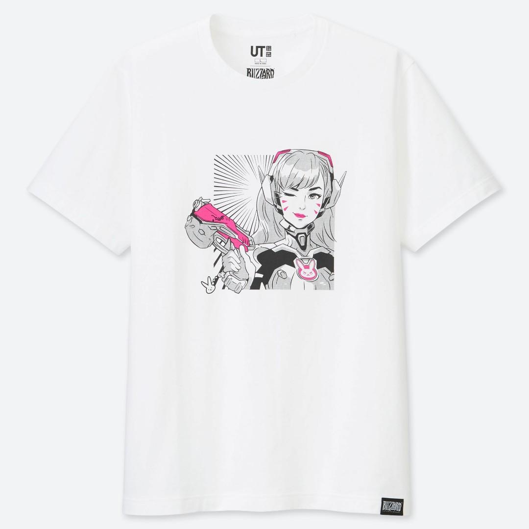 Uniqlo UT Collection Overwatch DVA Short Sleeve Graphic Shirt, Women's ...