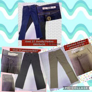 Used Dorothy Perkins, U2, Giordano pants for sale