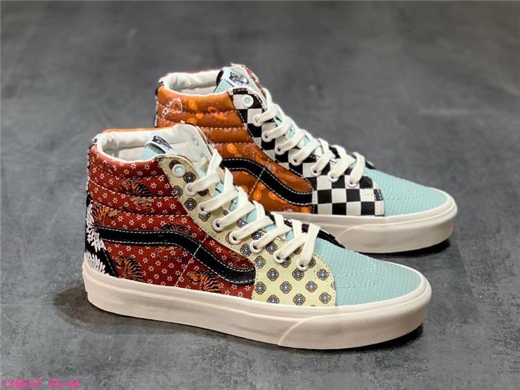 vans tiger check sk8 hi