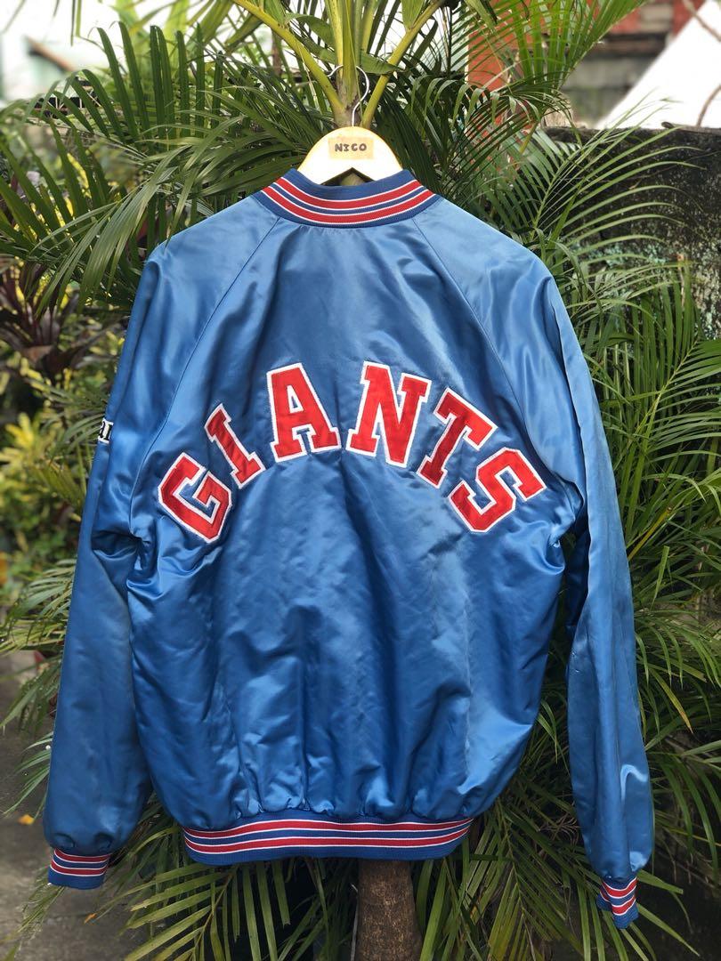 Vintage 90s New York Giants Chalkline Varsity Jacket Mens 