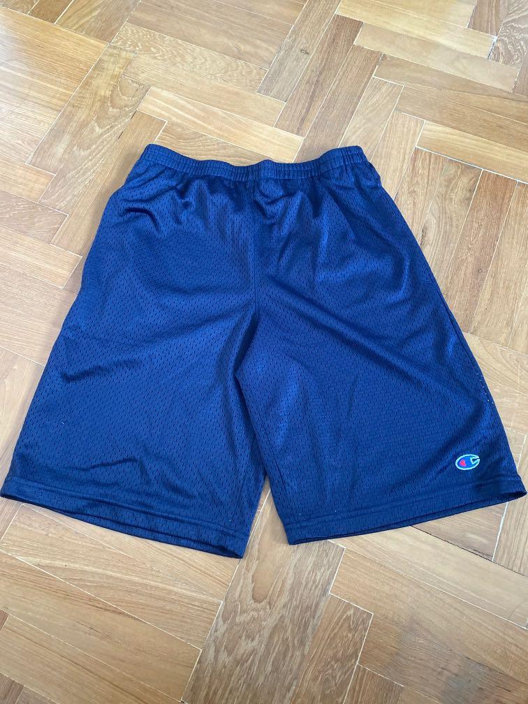 vintage champion navy blue basketball shorts Men s Fashion Bottoms Shorts on Carousell