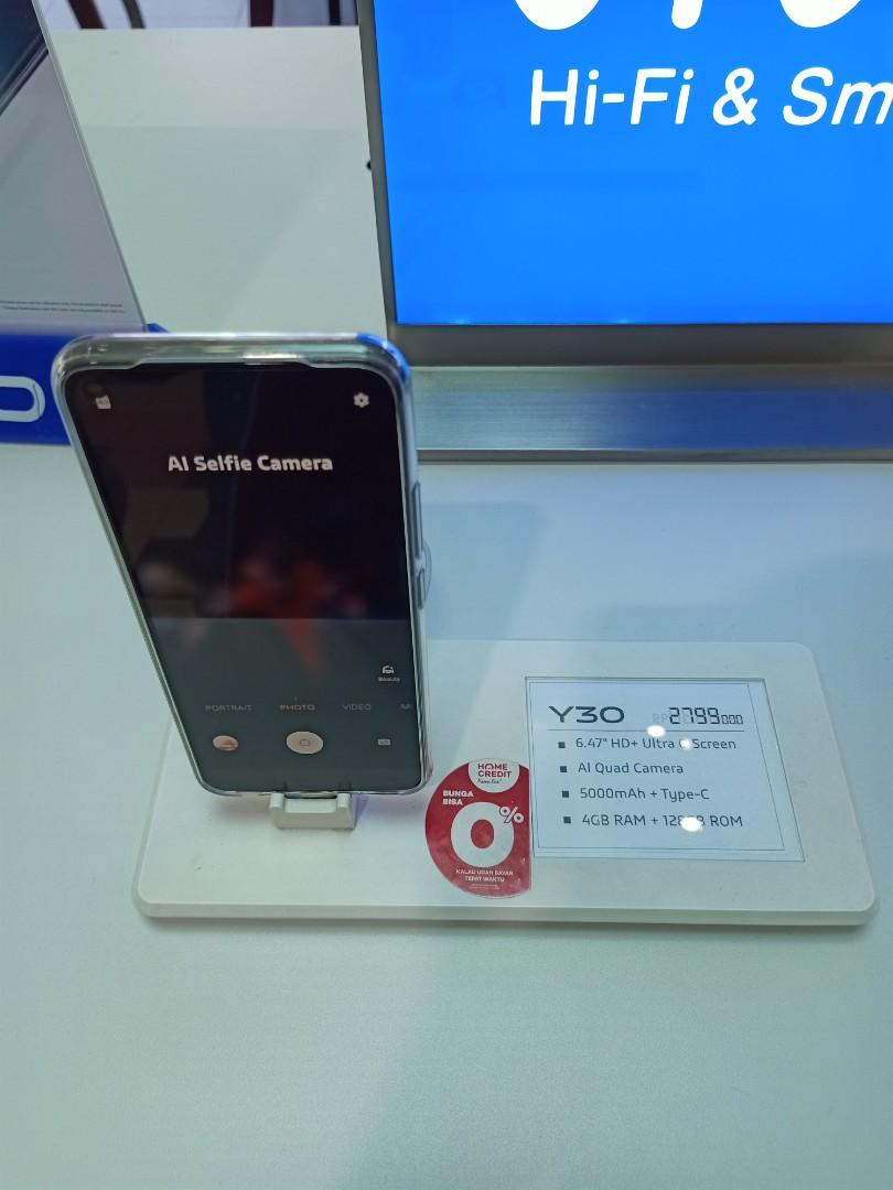 Vivo Y30 Ram 4gb 128gb Cicilan Tanpa Kartu Kredit Telepon Seluler Tablet Ponsel Android Lainnya Di Carousell