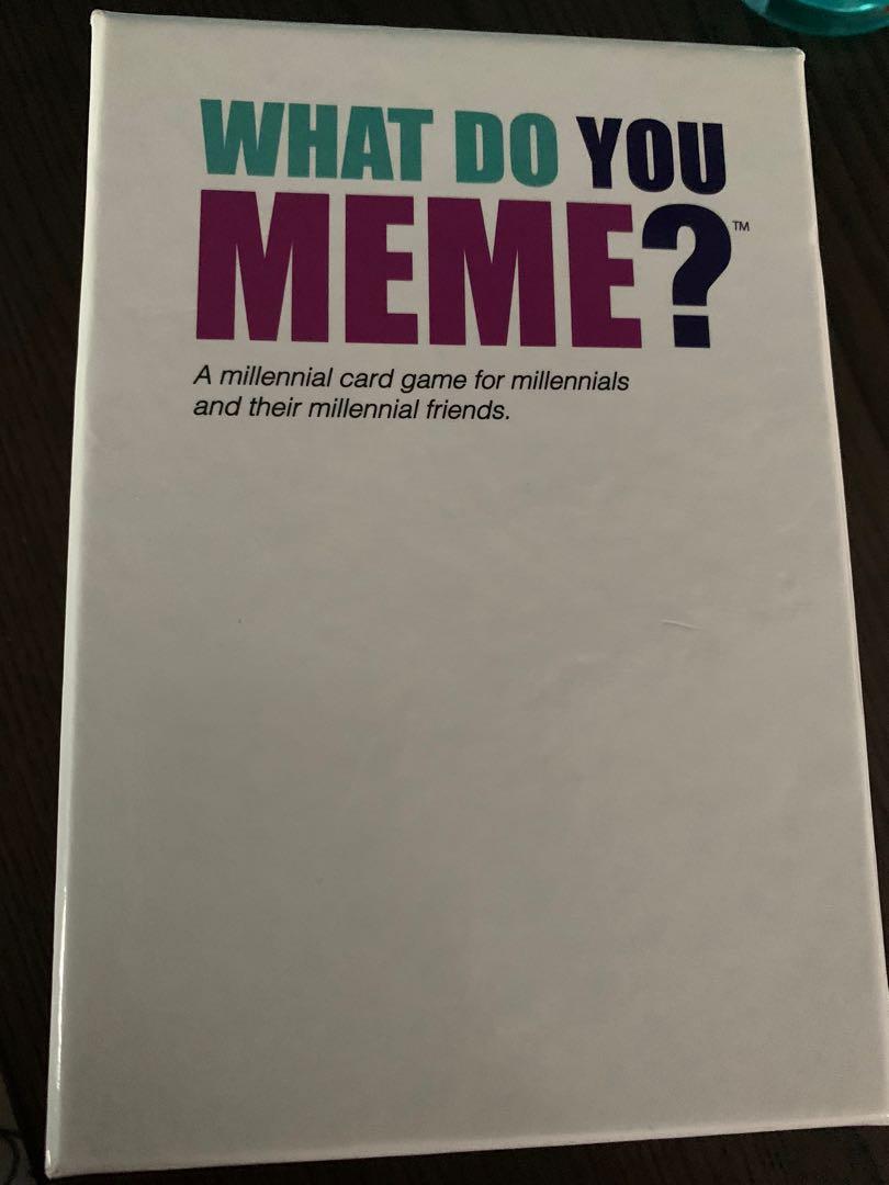 What Do You Meme Party Game Toys Games Others On Carousell