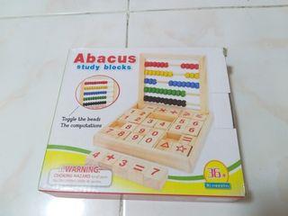 Wooden abacus study blocks