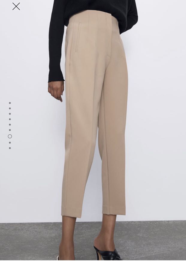 Zara High Waist Trousers, Fesyen Wanita 