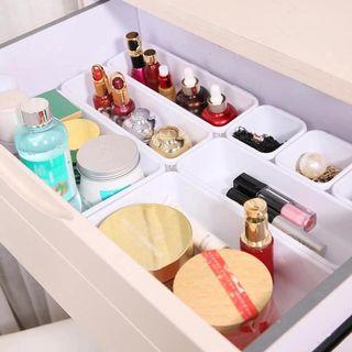 📺8pcs Drawer Organizer Box  Home Office Storage Kitchen Bathroom Closet Desk Trays Box
