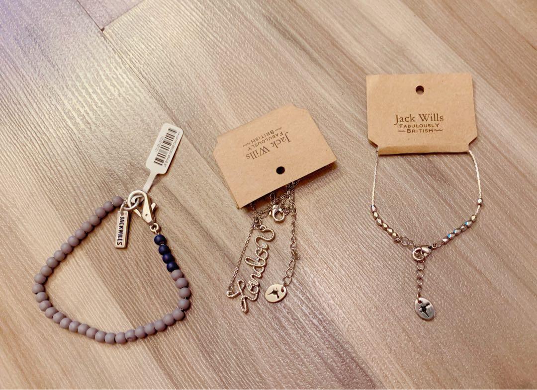 Jack Wills bracelet necklace JW