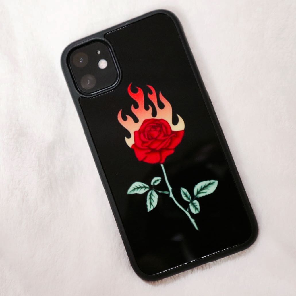 Rose Flames Iphone 11 Case Mobile Phones Tablets Mobile Tablet Accessories Cases Sleeves On Carousell