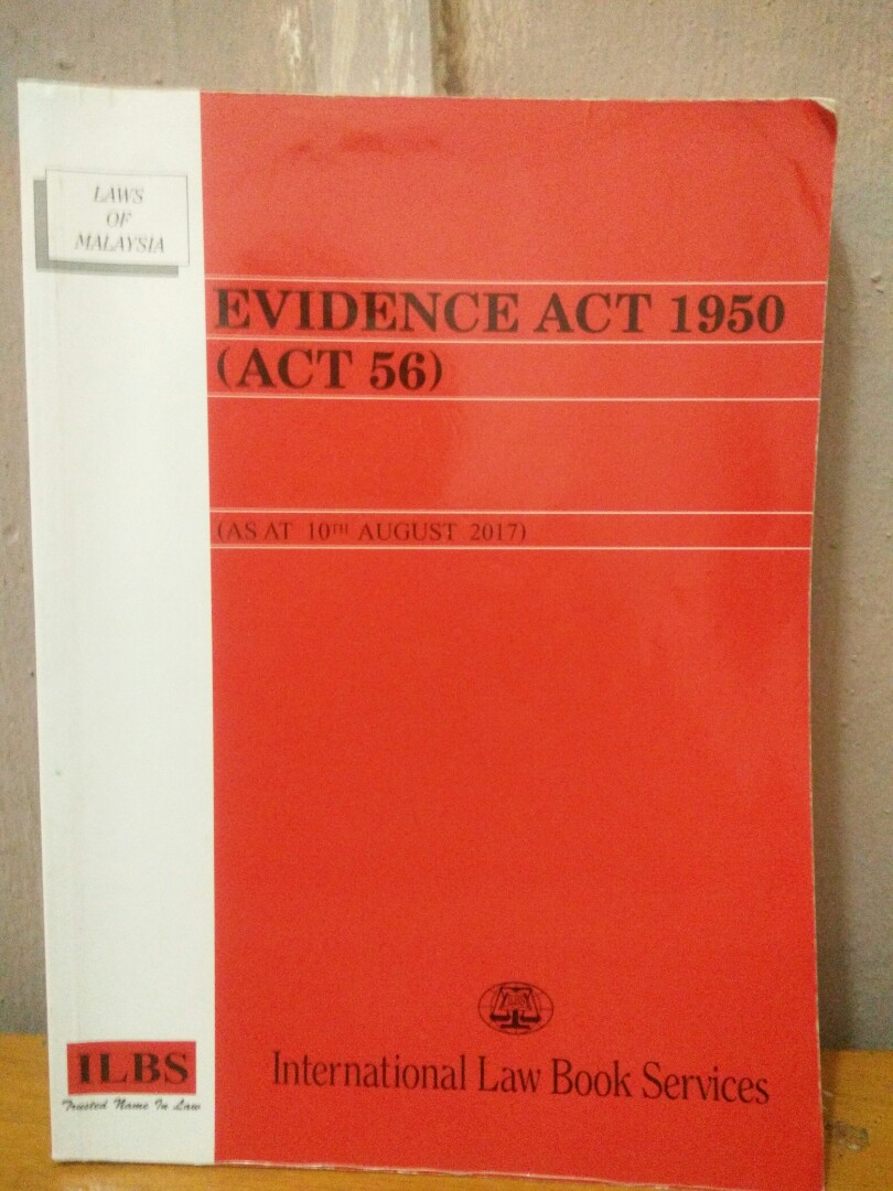 Akta Evidence Act 1950 Books Stationery Books On Carousell