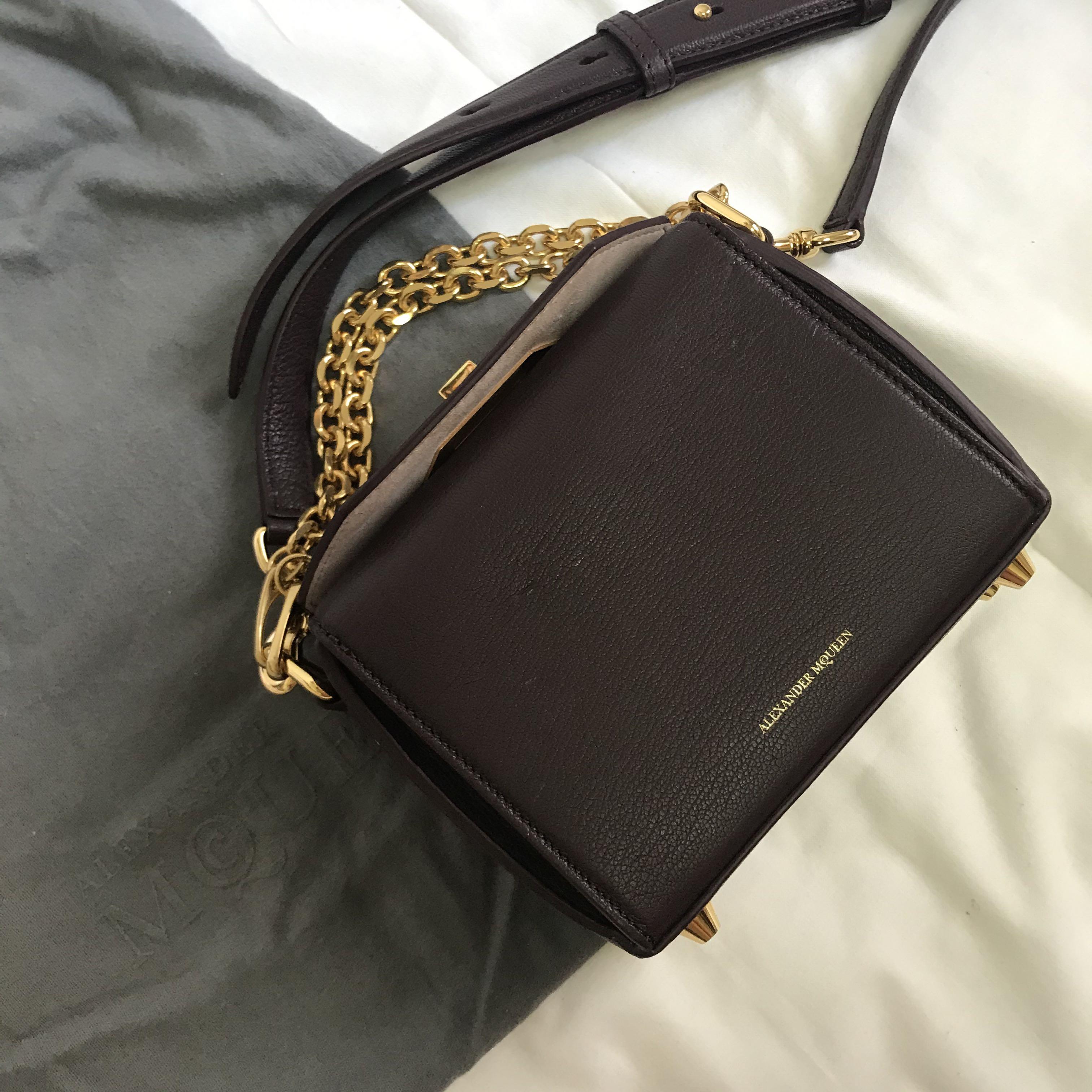 Alexander McQueen BOX BAG 19 ボックスバッグ アルバ｜バッグ 