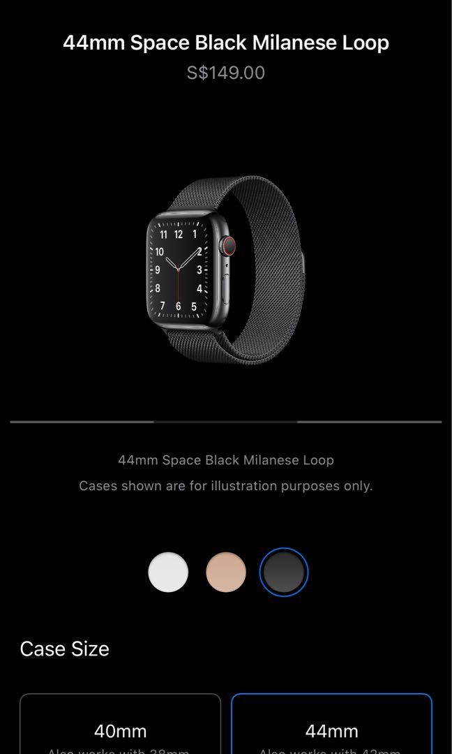 Space black milanese loop 44mm deals