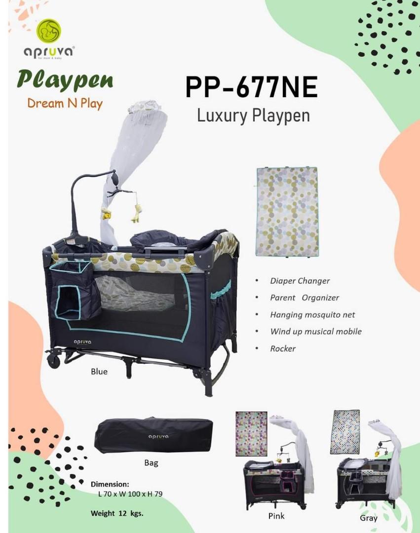 Apruva Playpen Crib, Babies & Kids, Baby Nursery & Kids Furniture, Cots