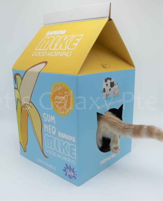 Assorted Cat hideout + scratch board (Category: Homes & Other Pet Accessories) located in Singapore. Submitted by petsgalaxysg (Listing ID 1030401561, Image 2). Description: Assorted Cat hideout with scratch board! 33cm x 33cm x 63cm - Cat House - Banana - Strawberry - Watermelon Want to view before purchasing? Follow us on fb - @petsgalaxysg 🐱🐶🐱🐶🐱🐶 🚲 Normal delivery - $5 ( 3-5 working days) 🚗Next-day delivery - $10 (Next day delivery app