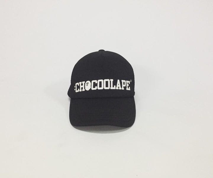 Bape x Chocolate Mesh Cap Men s Fashion Watches Accessories Caps Hats on Carousell
