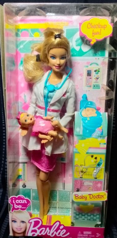 Barbie I Can Be Baby Doctor Doll Set With Baby & Medical Accessories - View #6