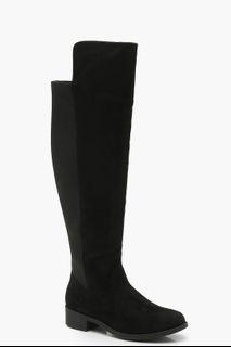 Black over the knee high boots