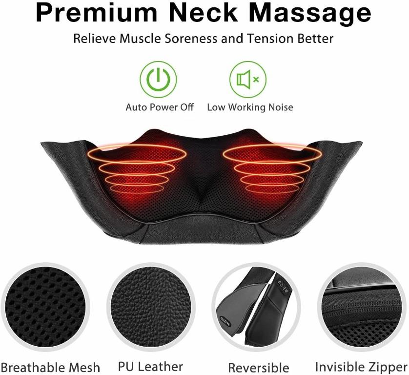 Bnib Atmoko Lms 801 Shoulder And Neck Massager With 8 Knot Shiatsu Electric Heated Massager For 8307